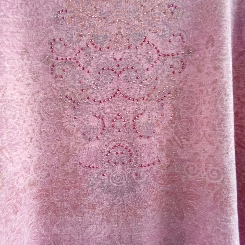 Apt. 9 Pink Ombre Lace-Back Scoop-Neck Tunic Top, Size 2X - Picture 5 of 10